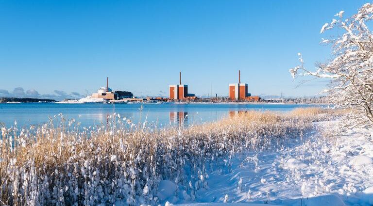 Olkiluoto in a snowy landscape