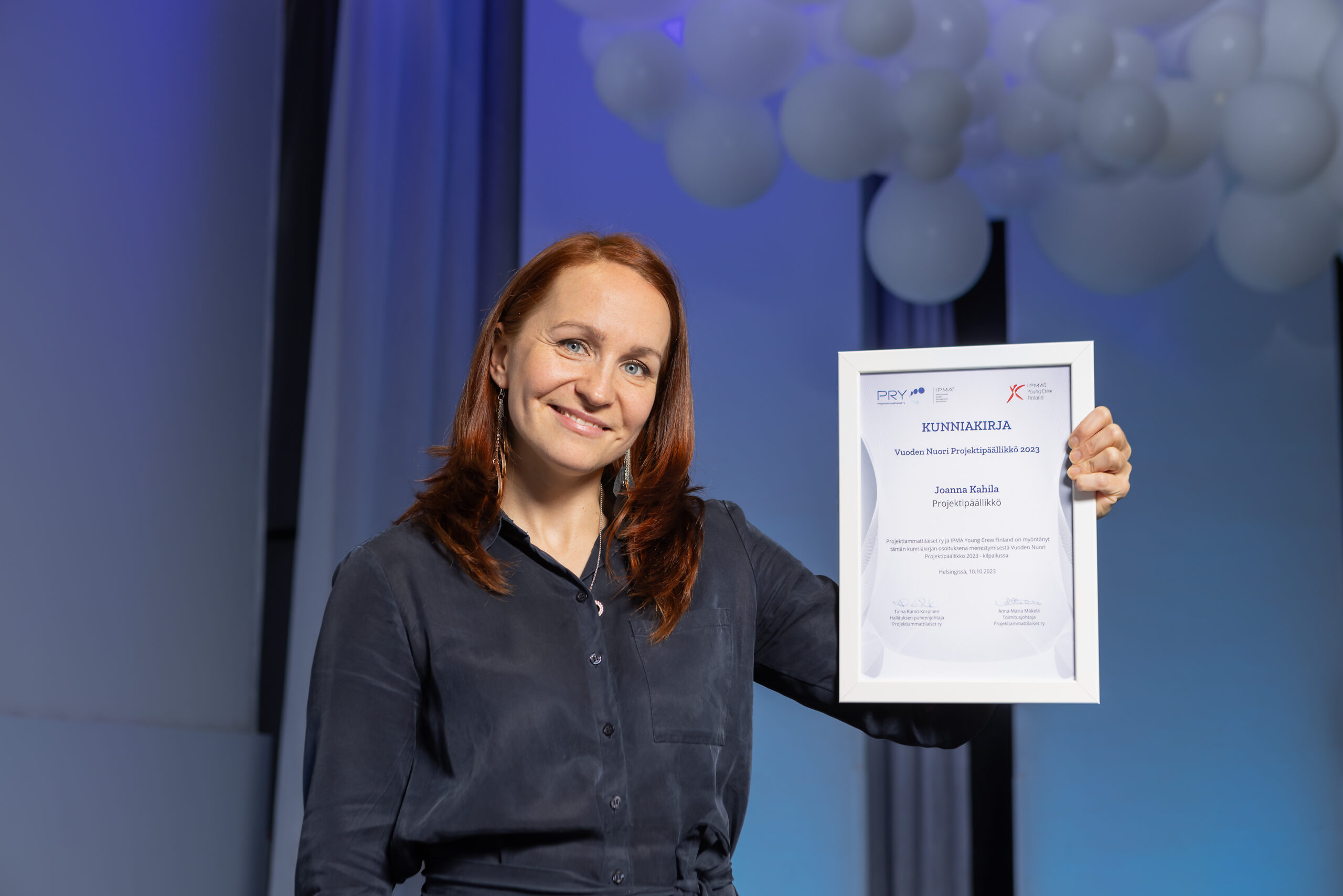 Joanna Kahila Young Project Manager of the Year 2023